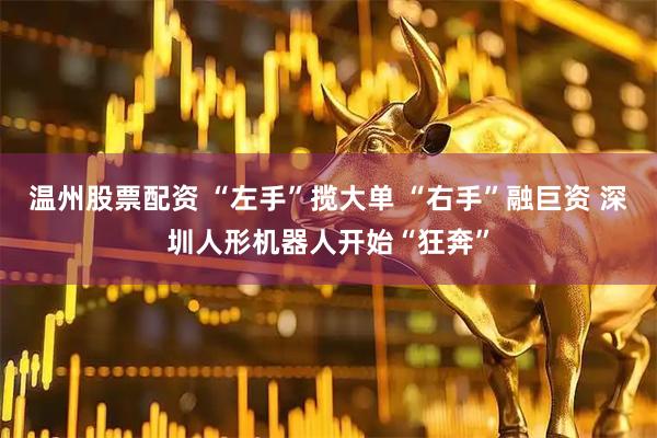 温州股票配资 “左手”揽大单 “右手”融巨资 深圳人形机器人开始“狂奔”